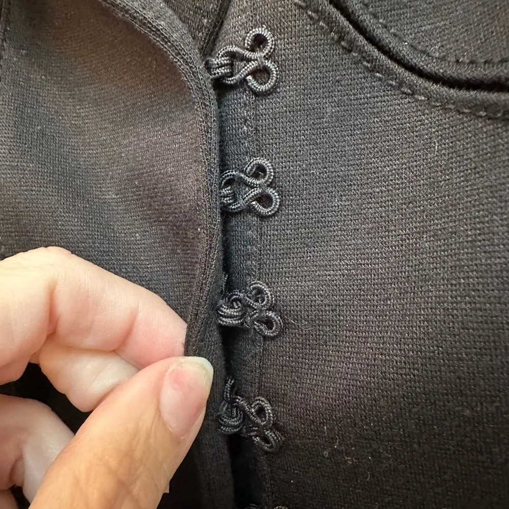 Robert Rodriguez Black Blazer Notched Lapels Fitted Waist Stretchy Size 4 Small - Image 4