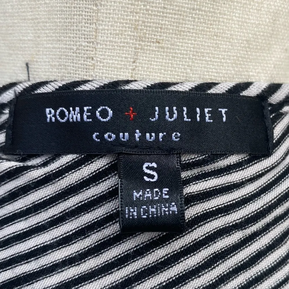 Romeo & Juliet Couture one shoulder ruffled, striped top /S/ Excellent condition - Image 10