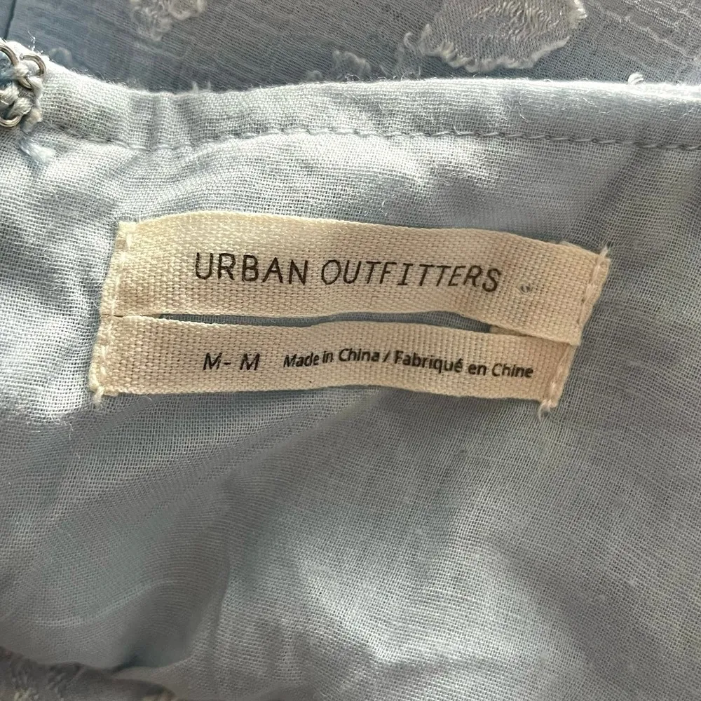 Urban Outfitters Floral Embroidered Tie-Front Empire Waist Dress - Size M - Image 8