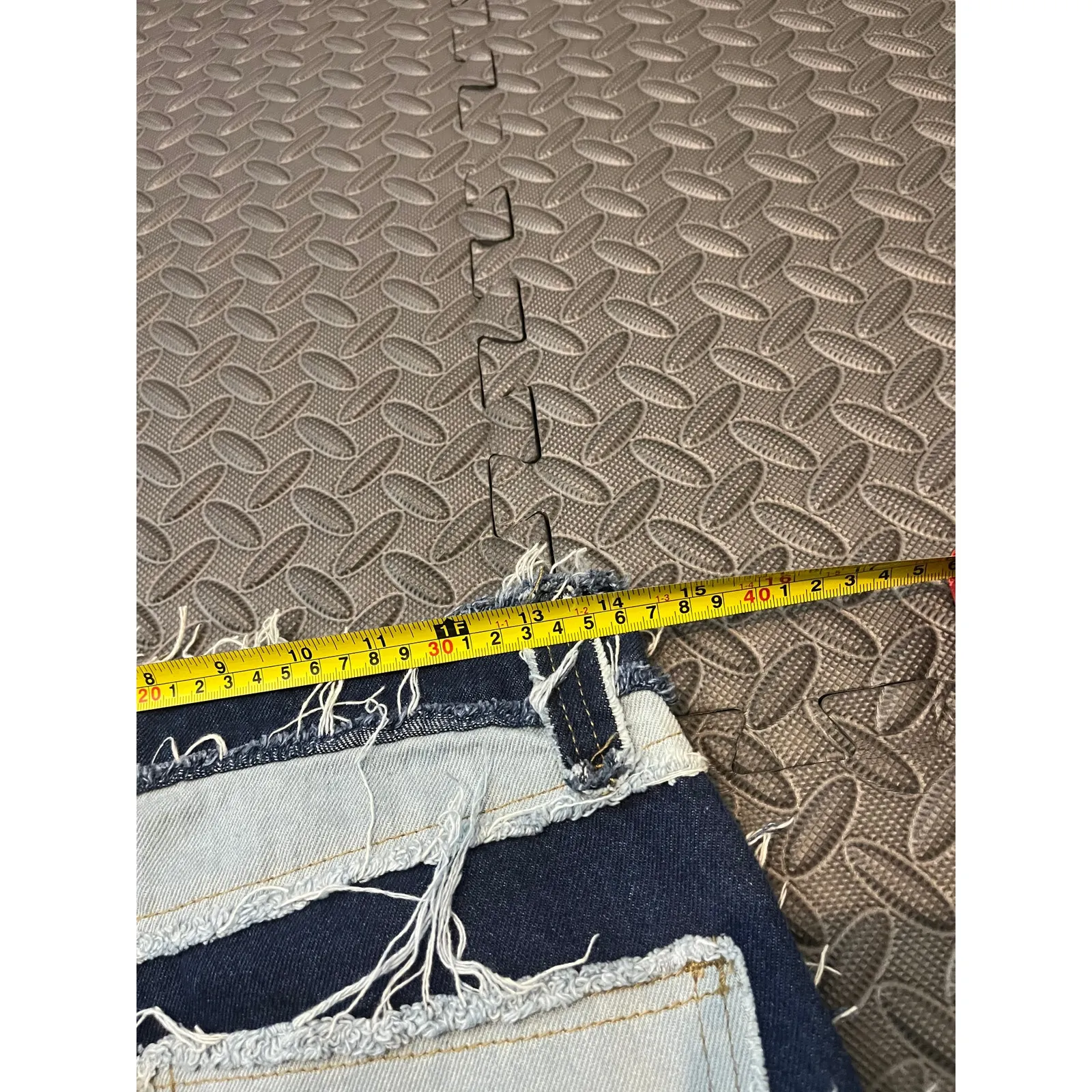 Jaded London Women's‎ Patchwork Denim Distressed Boyfriend Fit Jean Size 26 - Image 9