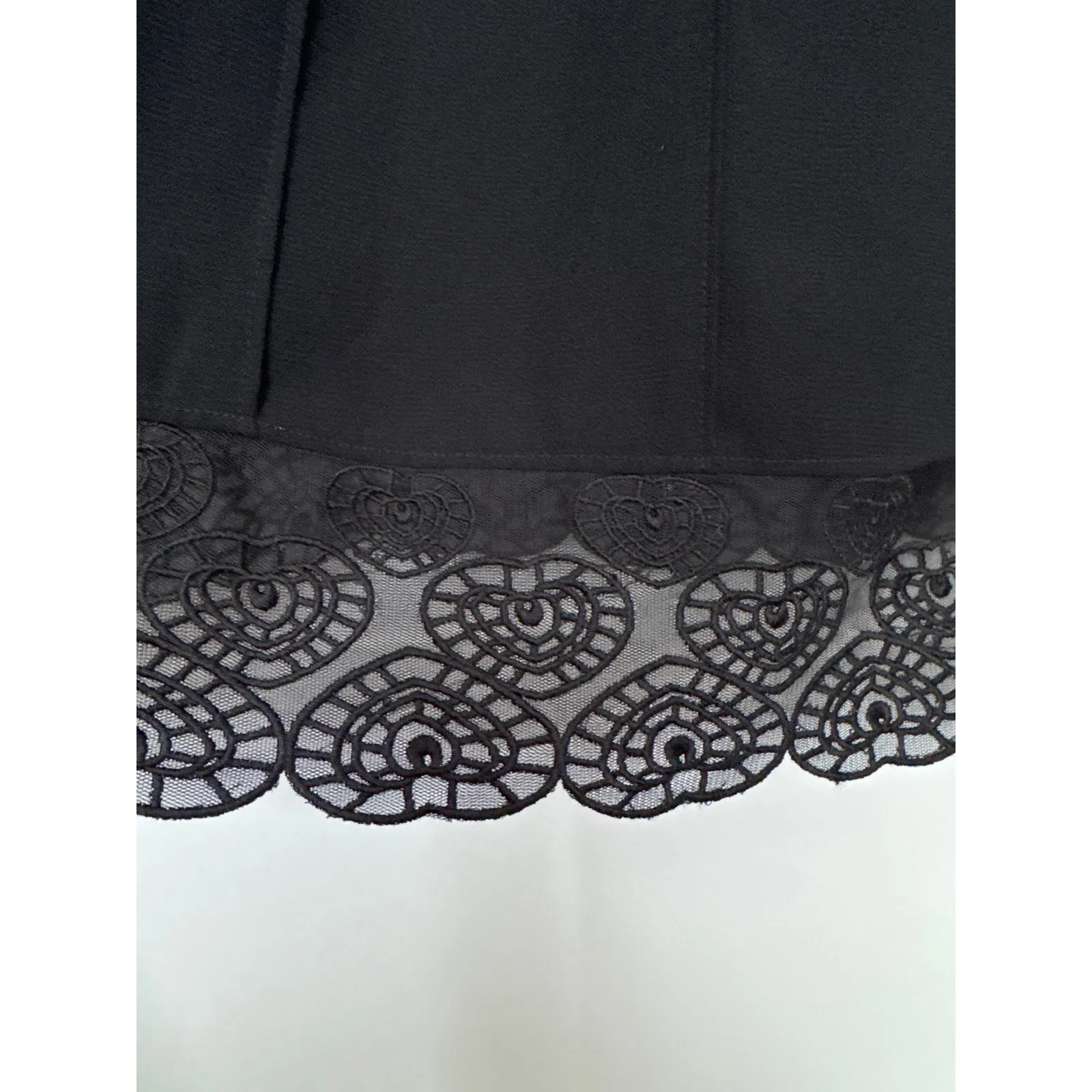 Eliza J New York Black sexy Lace pleated Trim Midi sleeveless Dress Size 4 Petite - Image 11