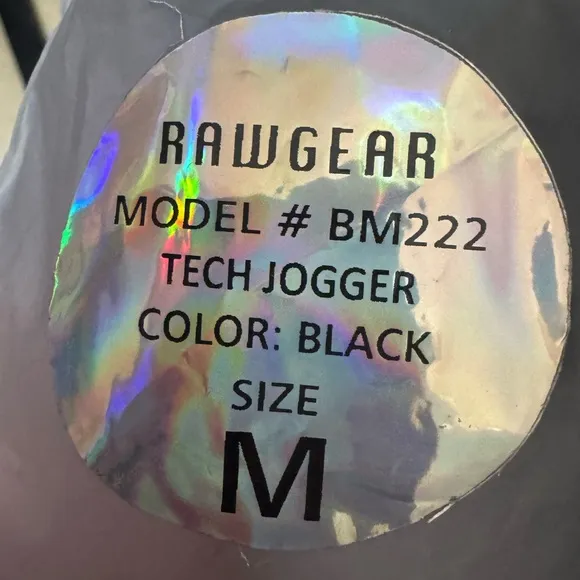 Rawgear Black Tech Jogger Size M - Image 2