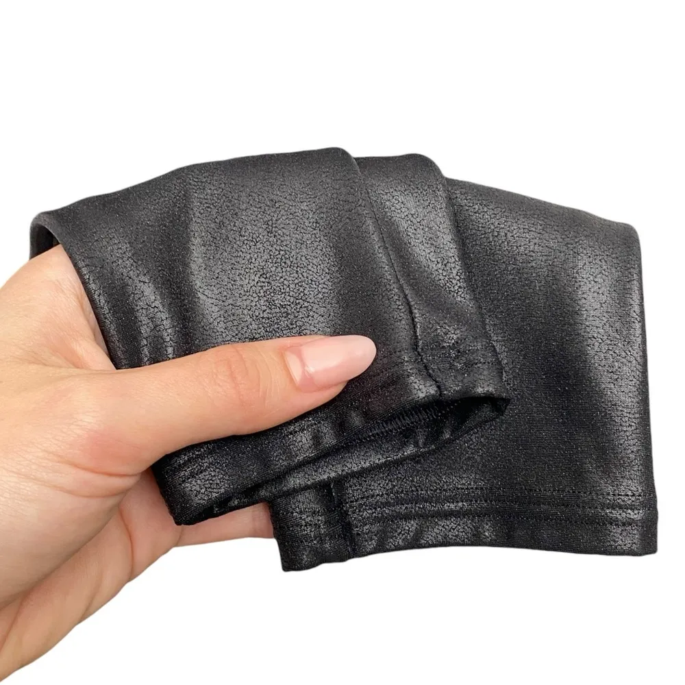 Spanx Faux Leather Leggings Black Size Small Regular Length - Image 6