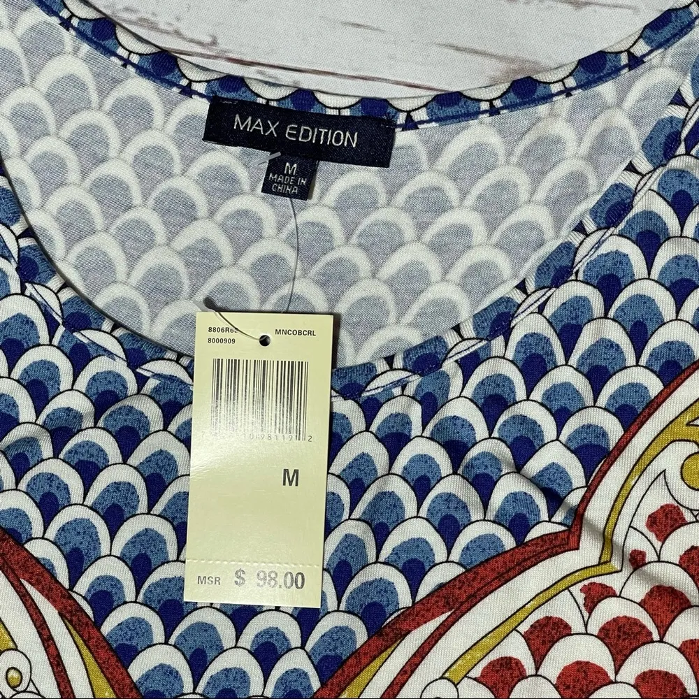 Max Edition Scale Medallion A-Line Tank Dress Size M - Image 9