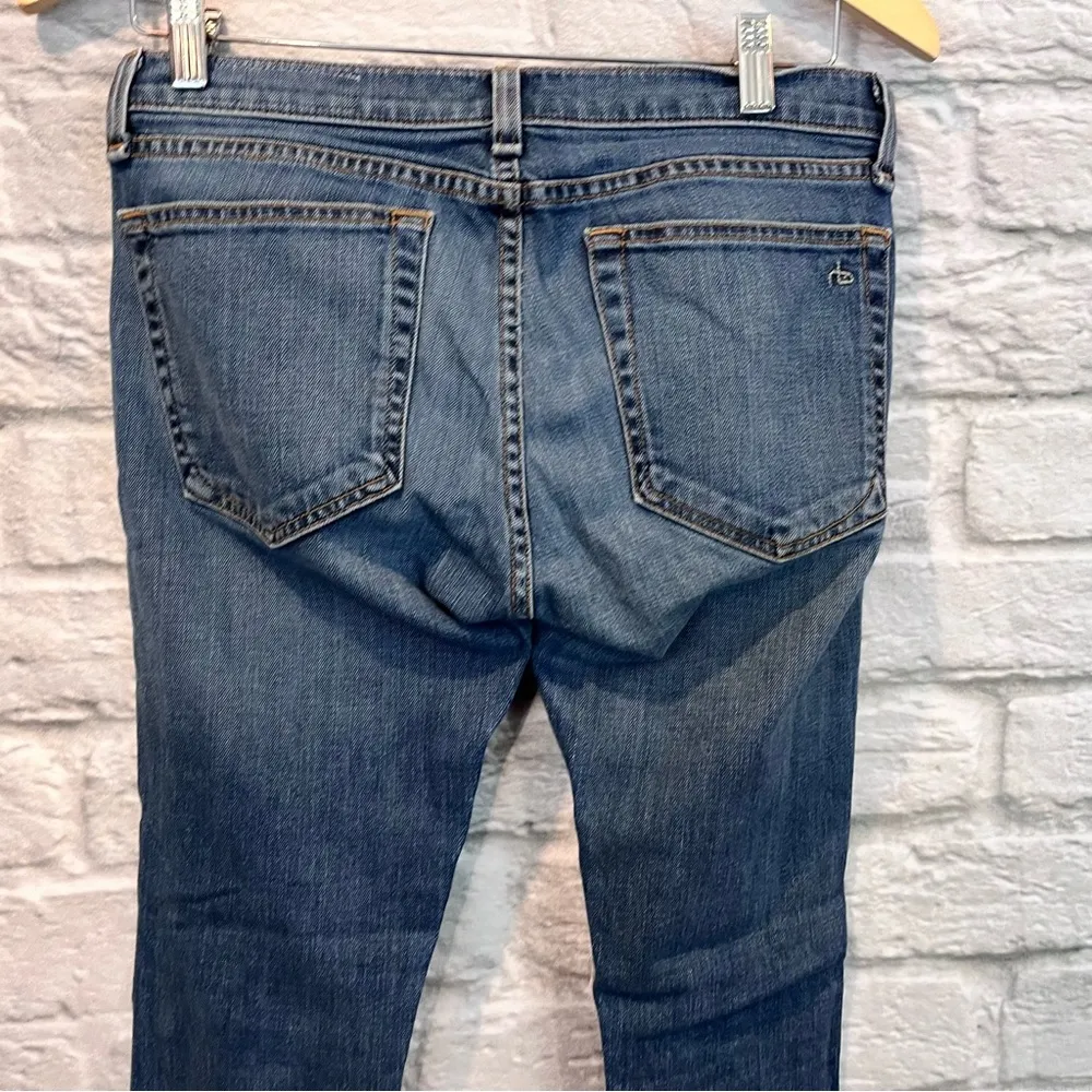 Rag & Bone Women’s 26” Dre Ada Brigade Distressed Blue Skinny Jeans W1590K510ADB - Image 10