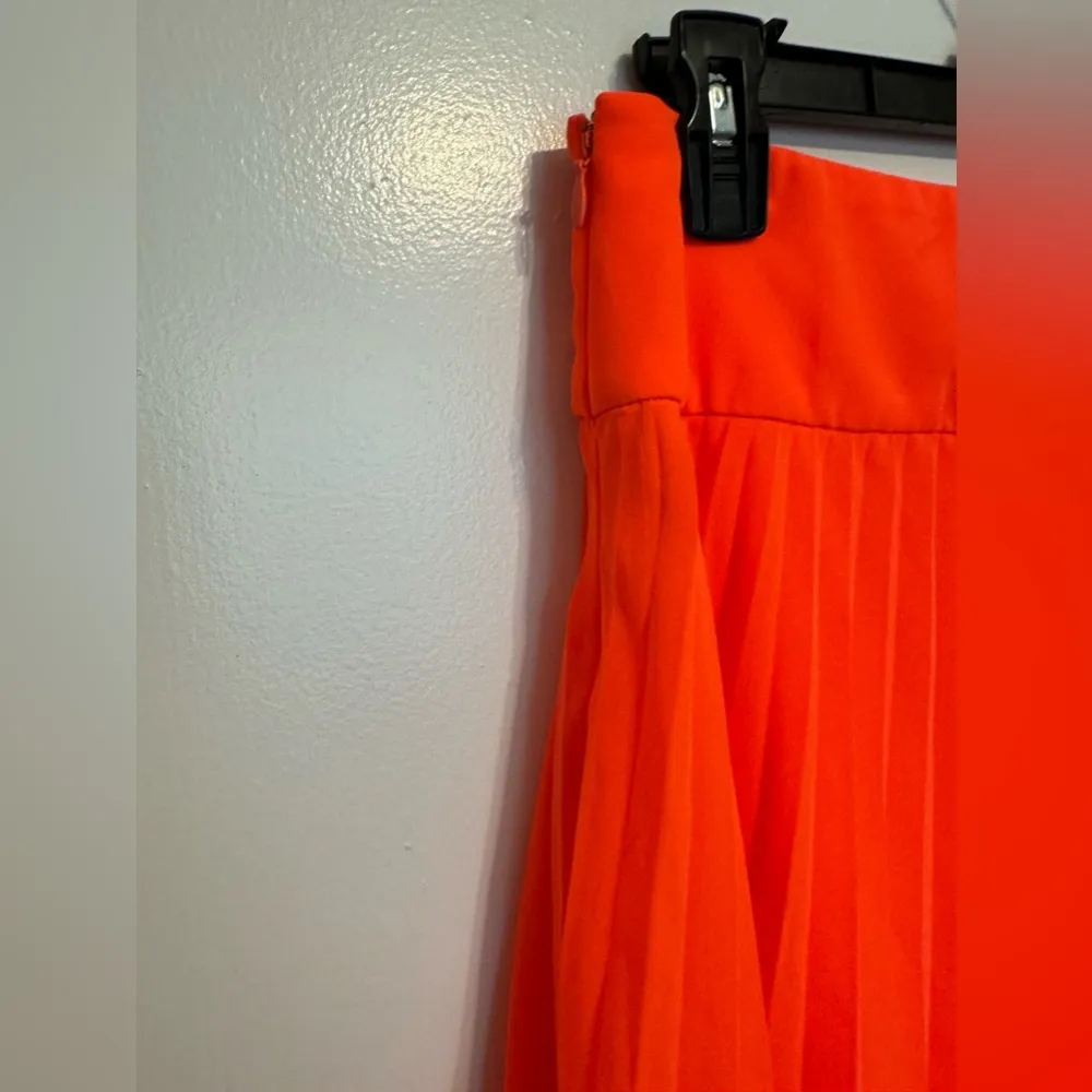 EXPRESS  Neon Orange Skirt Size 0 - Image 3