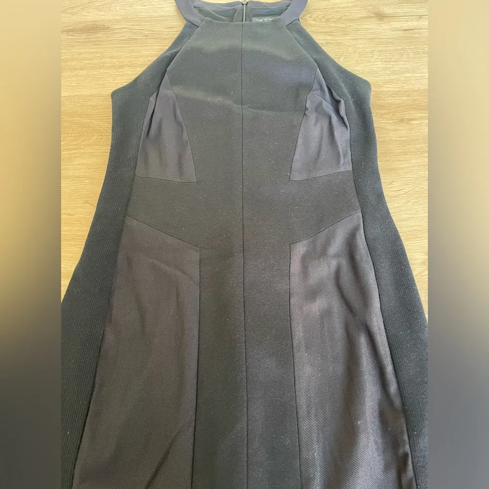 Rag & Bone Black Halter Dress in Paneled Black - Image 2