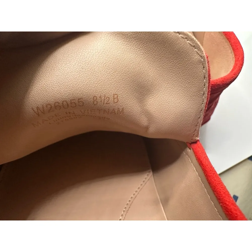 COLE HAAN Tully Driver True Red 8 1/2 B Women Suede Bit Slip-On Moccasin Loafers - Image 5