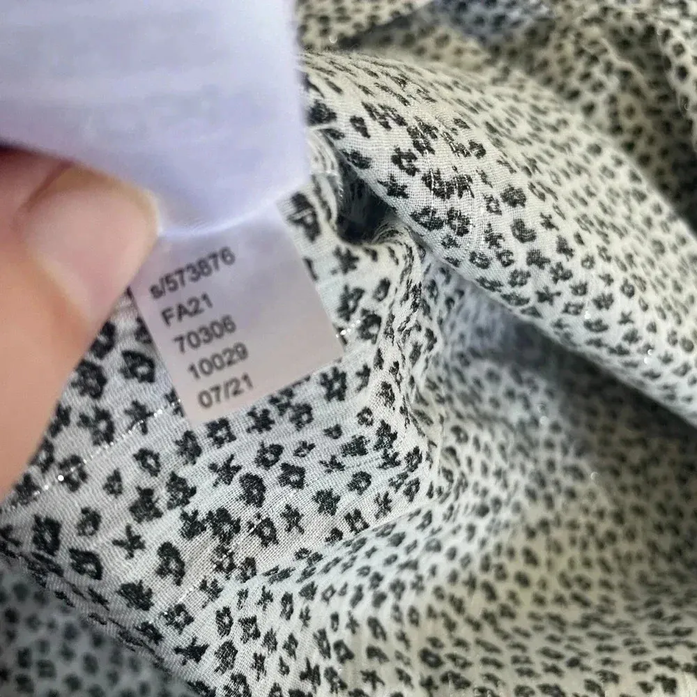 Ann Taylor Loft Women Long Sleeve Cotton Button Up Blouse Shirt Cottagecore 0233 - Image 10