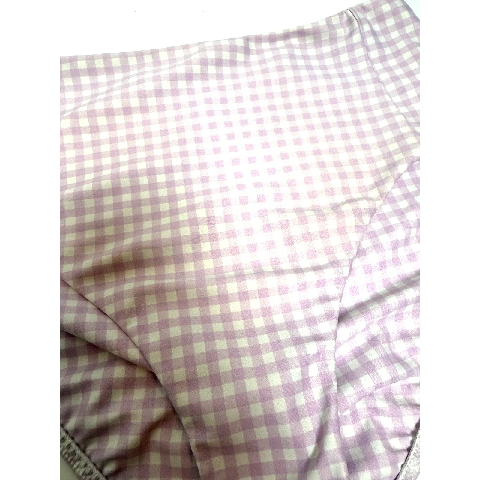Minnow Purple Gingham High Rise Bikini Bottoms Women’s Size M Size M - Image 4