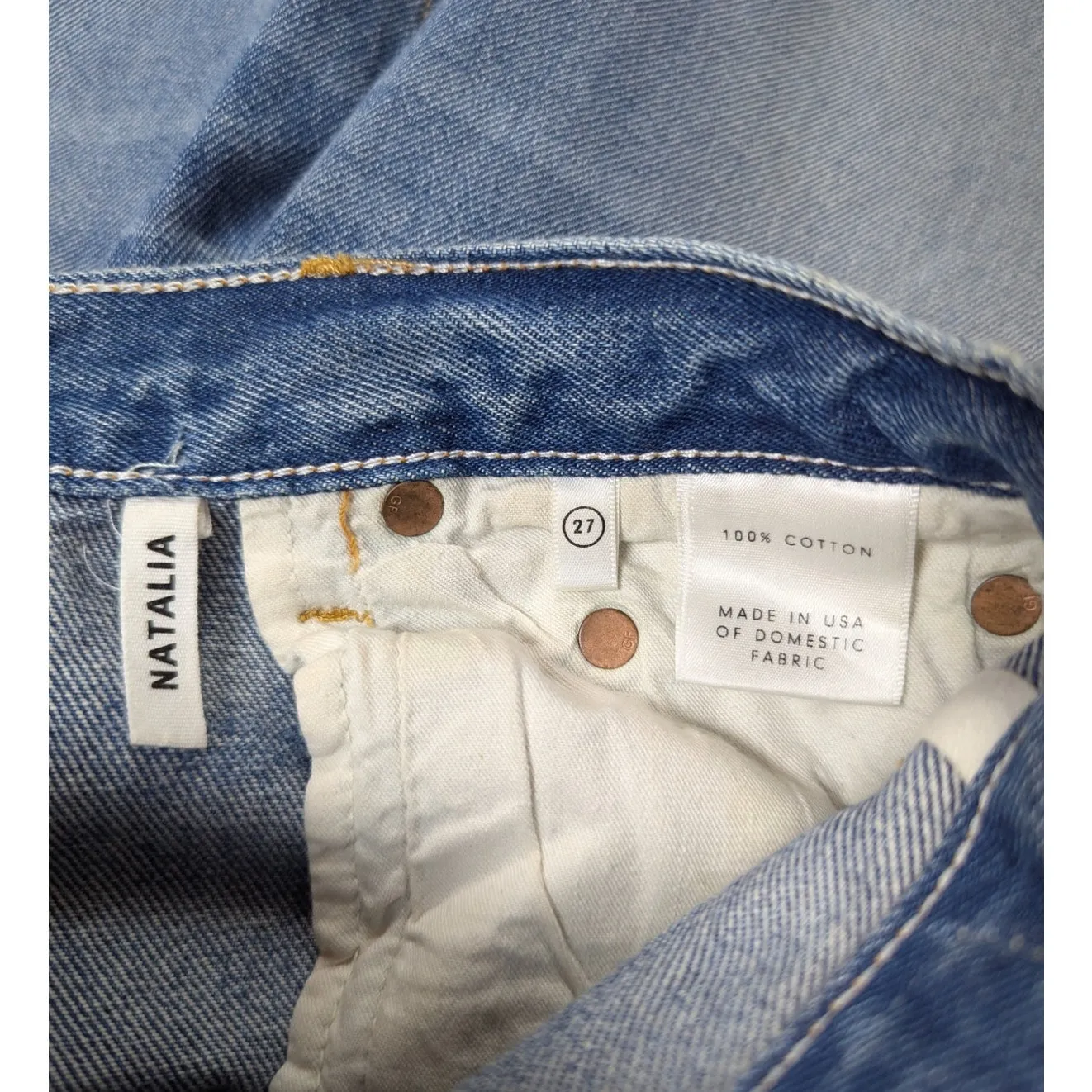 GRLFRND Natalia Distressed High Rise Straight Jeans Size 27 - Image 4