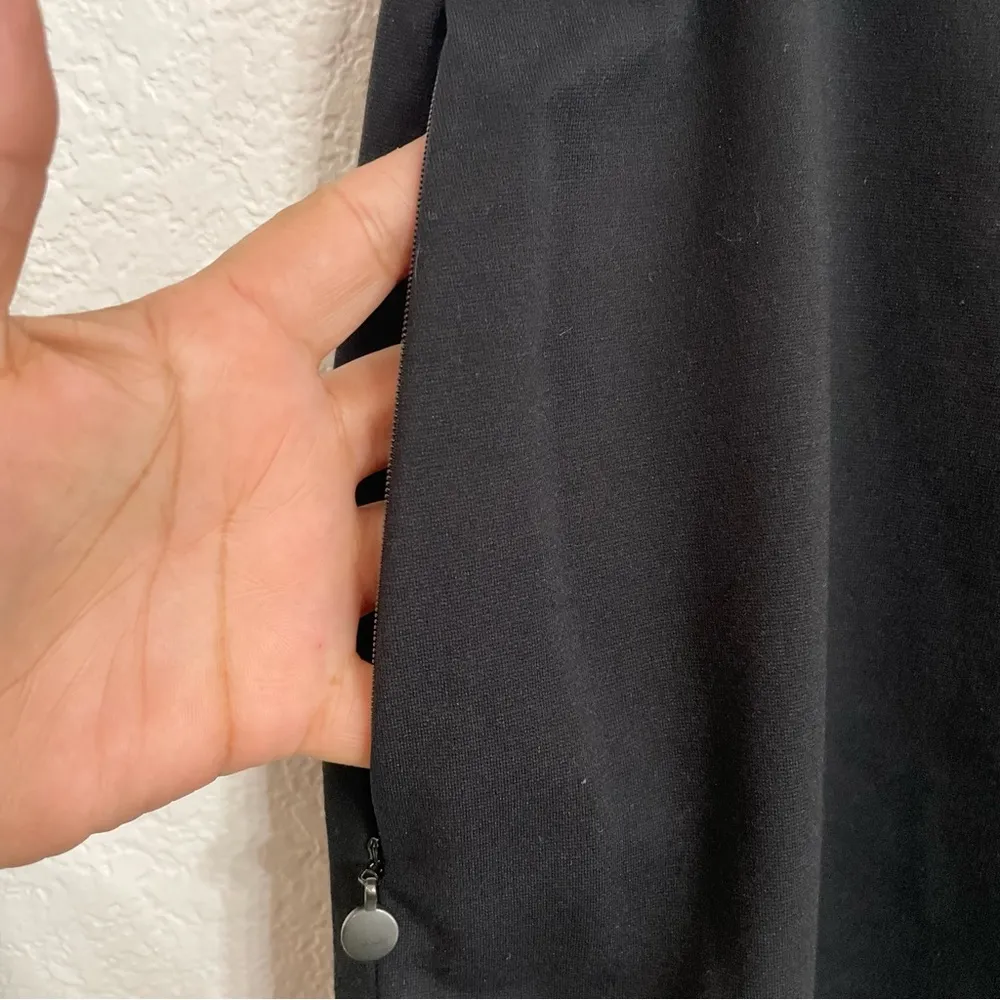 Akris Punto Womens Skirt Black Mini Lined Zip Pocket Business Classic Size 14 - Image 6