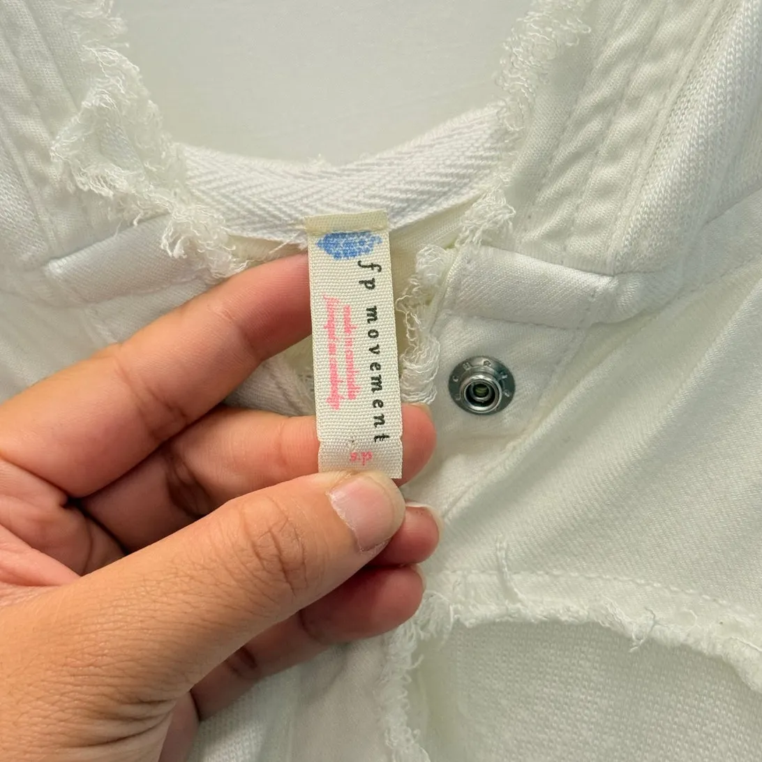 Free People Movement Windy Meadow Hoodie White S/P Fall Winter Cozy Lounge‎ - Image 5