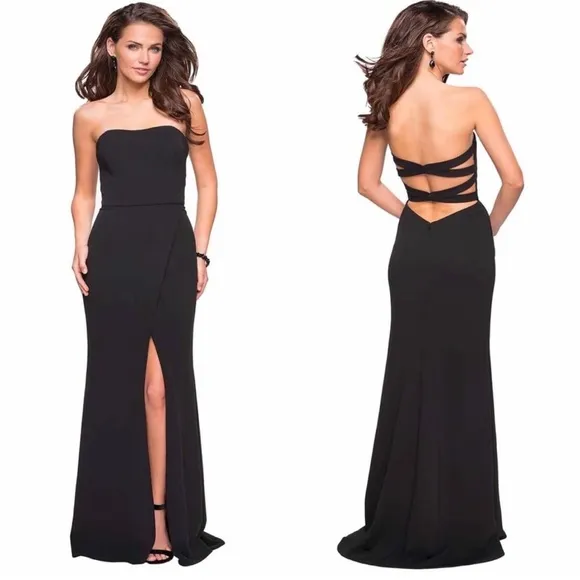 LA FEMME 27035 DRESS Strapless Maxi Gown - Image 6