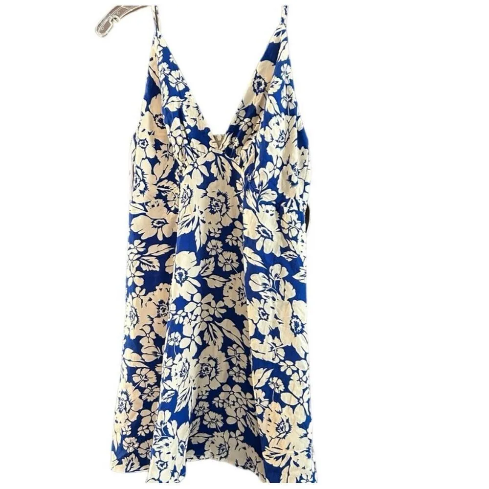 ✨Lulus Found My Sunshine Blue Floral Print Mini Sz Large Dress✨ - Image 5