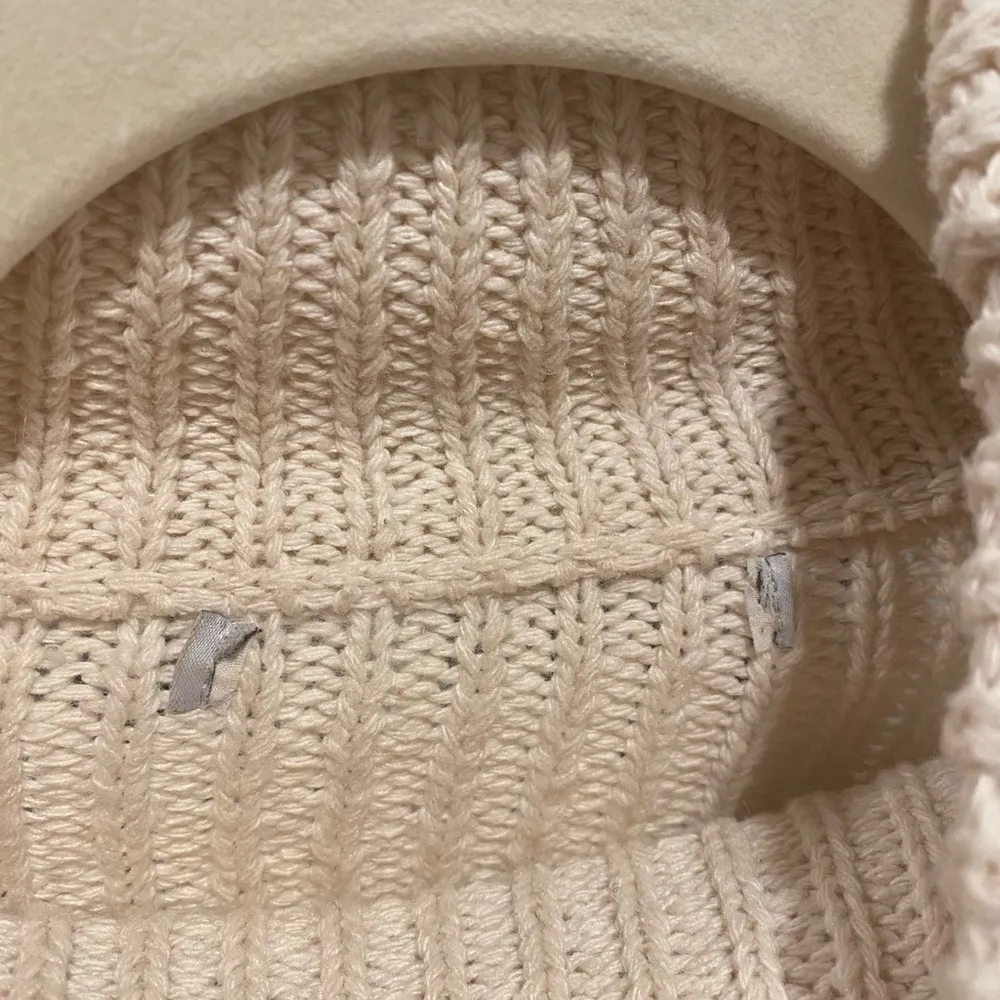 Favlux Cable Knit Mock Neck Balloon Sleeve Cropped Chunky Knit Sweater Eyelet - Image 2