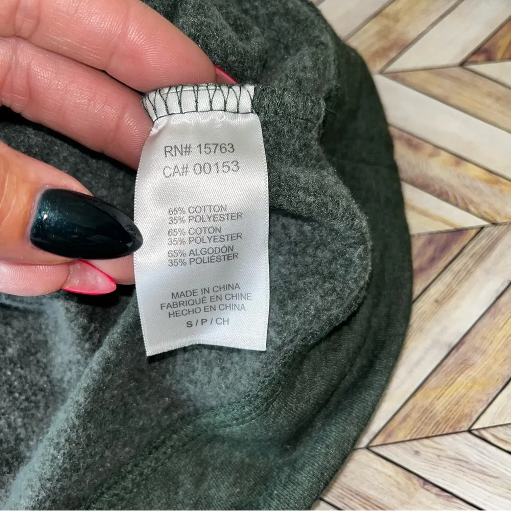 CHAMPION Miami Hurricanes Slim Fit Vintage Sweatshirt Trimmed Collar Green‎ Y2K - Image 10