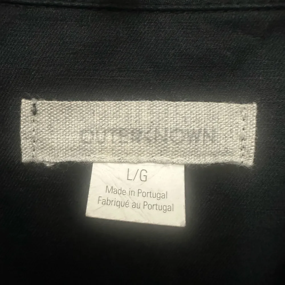 Outerknown S.E.A. Suit Shortall Romper Size Large In Black Casual Linen Blend - Image 4