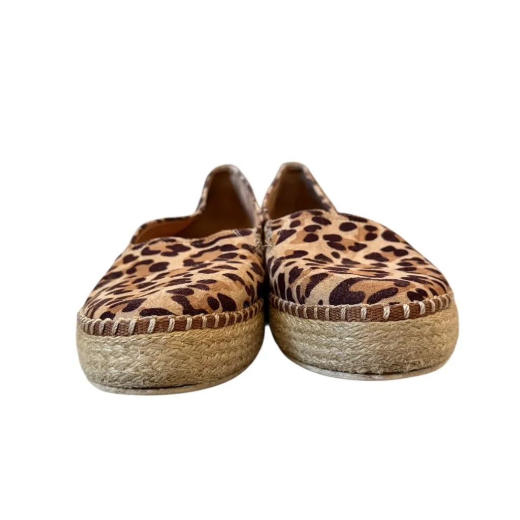 Dr. Scholl's BE Energized foam technology leopard print espadrille shoes 6M - Image 4