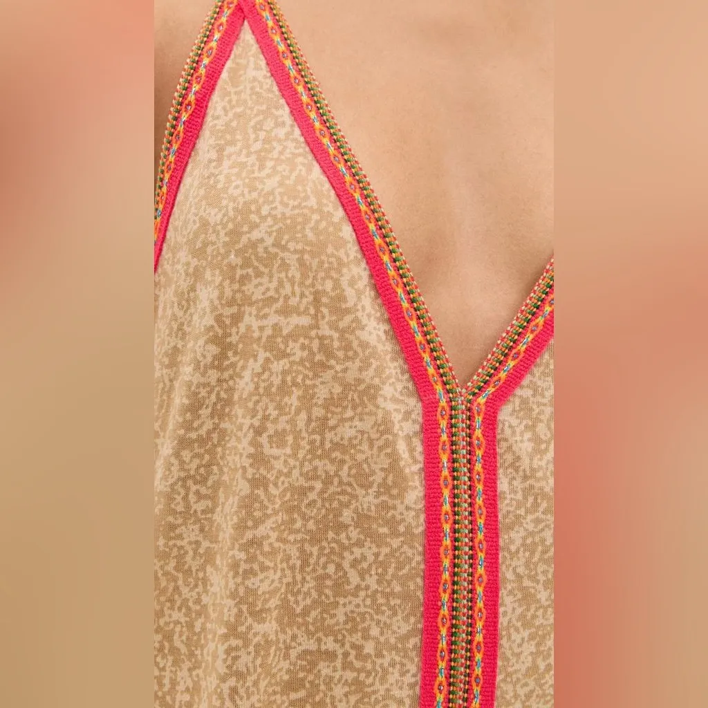 NEW Pitusa Inca maxi Sundress swim coverup lightweight standard Tan Size undefined - Image 7