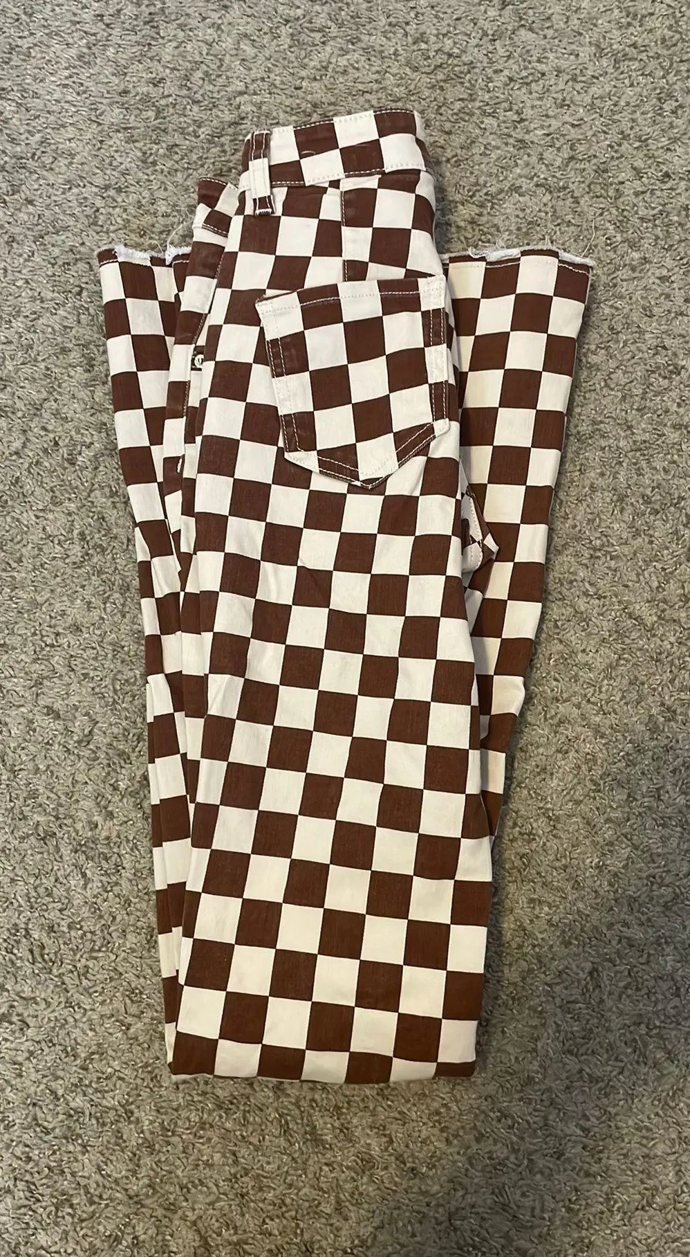 Checkered Flare Pants - Image 3