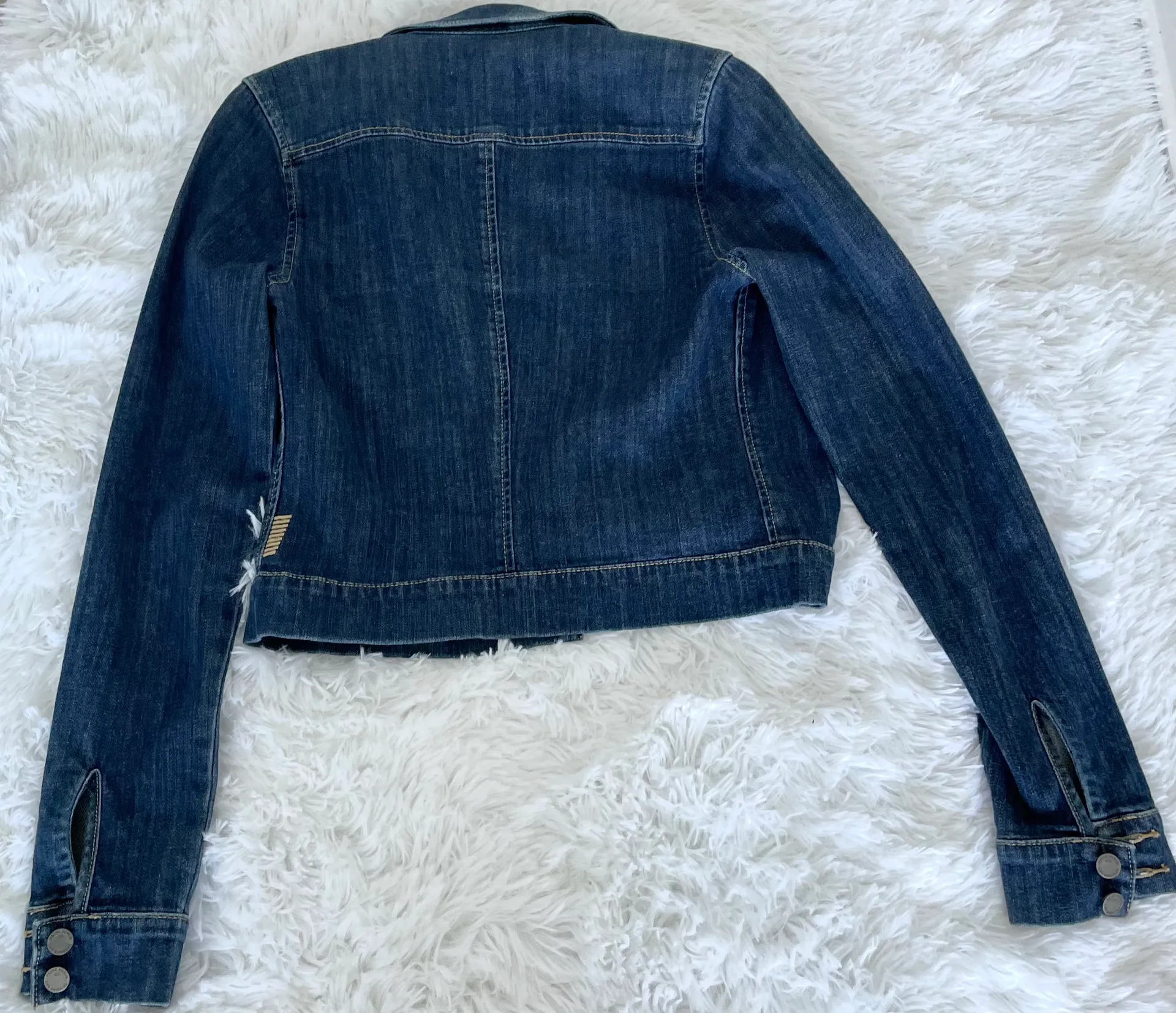 Paige Dark Wash Jean Jacket - Image 3