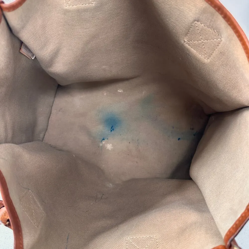 Dooney & Bourke Monogram Brown Weekend Weekender Bag Tote - Image 10