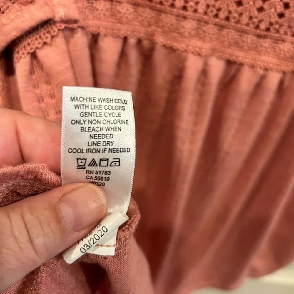 Women’s Maurice’s Mauve Pink Lace Sleeve Square Neck Blouse Small NWT‎ - Image 6