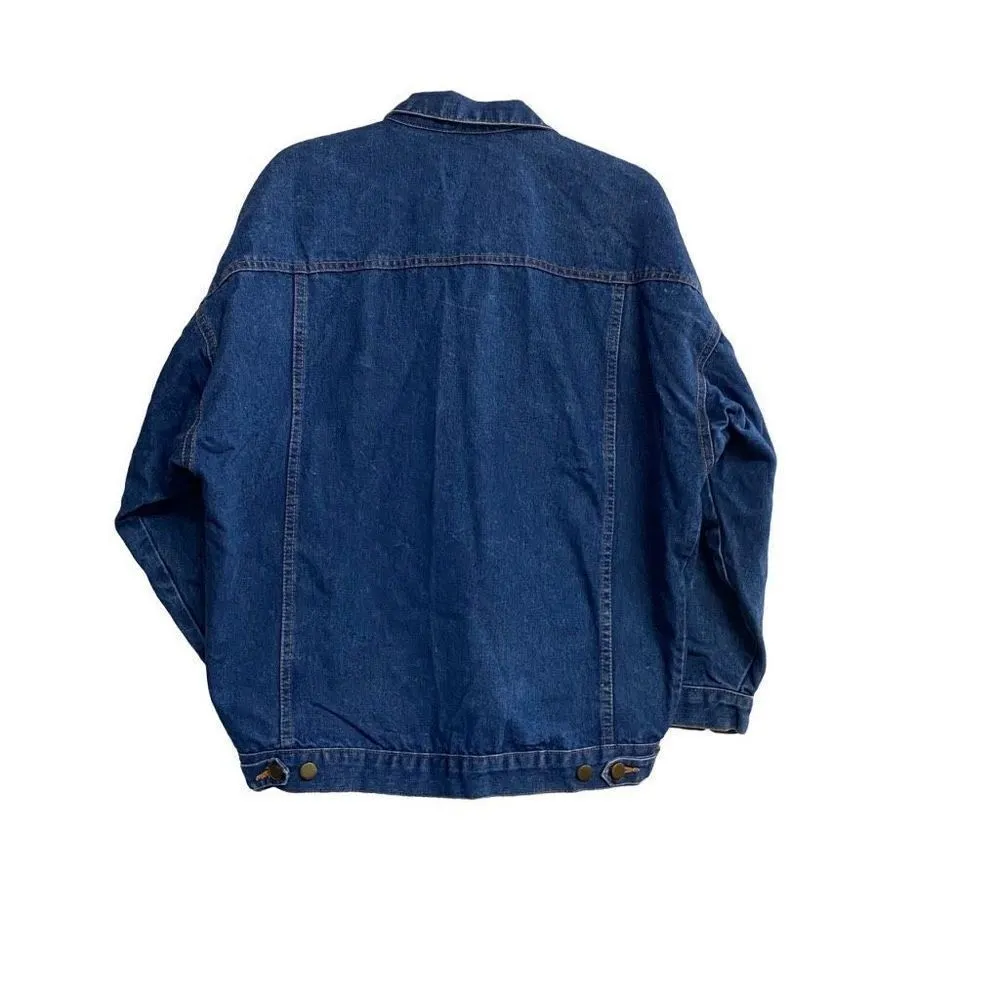 TOPPE APPAREL INC Trucker Denim Jacket Size Medium Blue Please Read Description - Image 2
