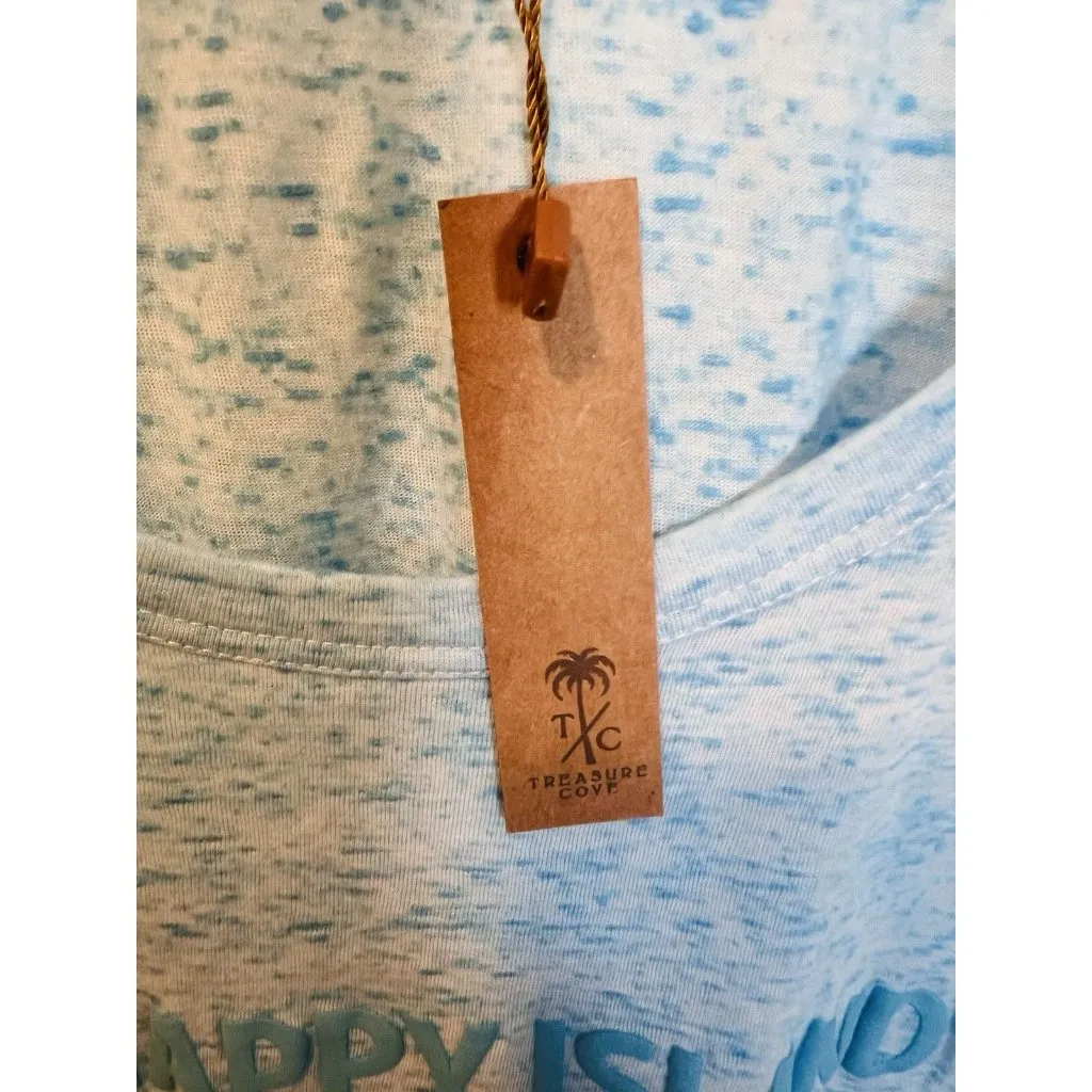 Treasure Cove Aruba Tank Top Size 2XL (slim Fit) Blue Vacation Travel NWT - Image 3