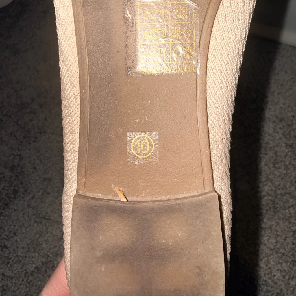 a new day Women's Beige Textured Flats - Image 3