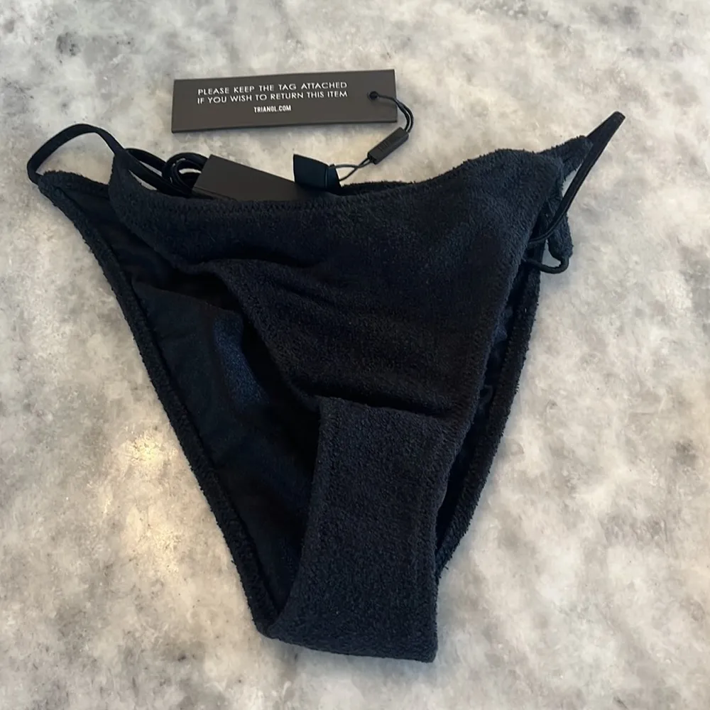 Aster Coconut Terry Triangl Bikini Bottom & Pouch NWT - Image 3