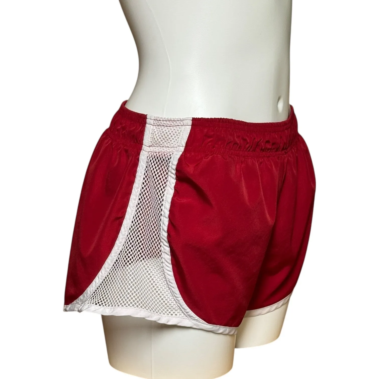 Pony Retro Lined Running Shorts Red White Medium - Image 4