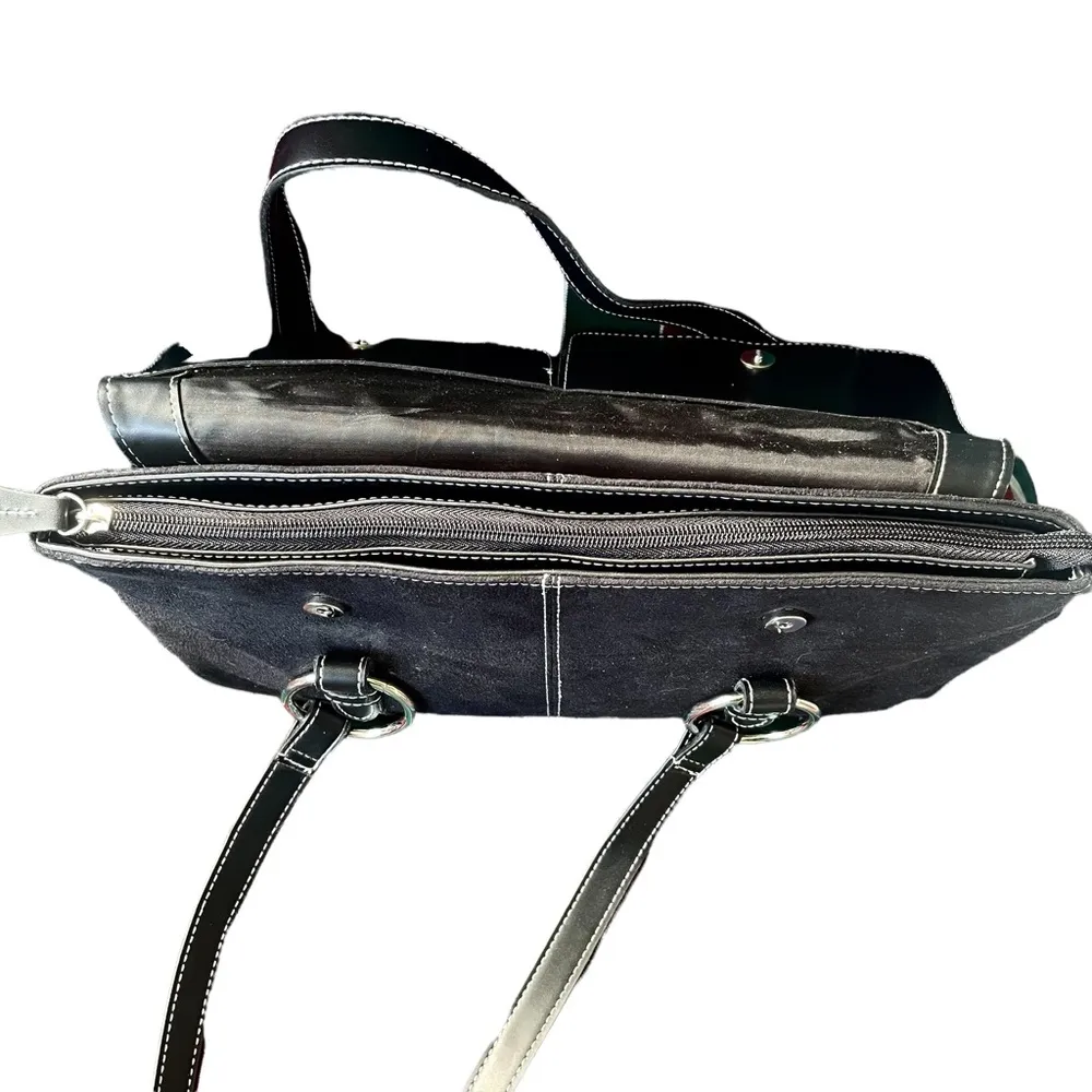 Estée Lauder  faux suede handbag - Image 6