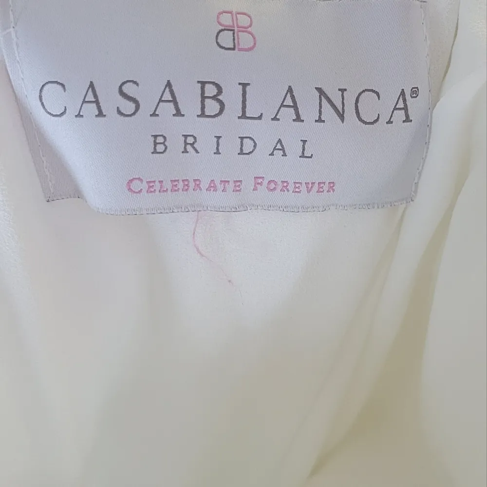 Casablanca Project Mermaid Wedding Grown Size 12 Silver - Image 14