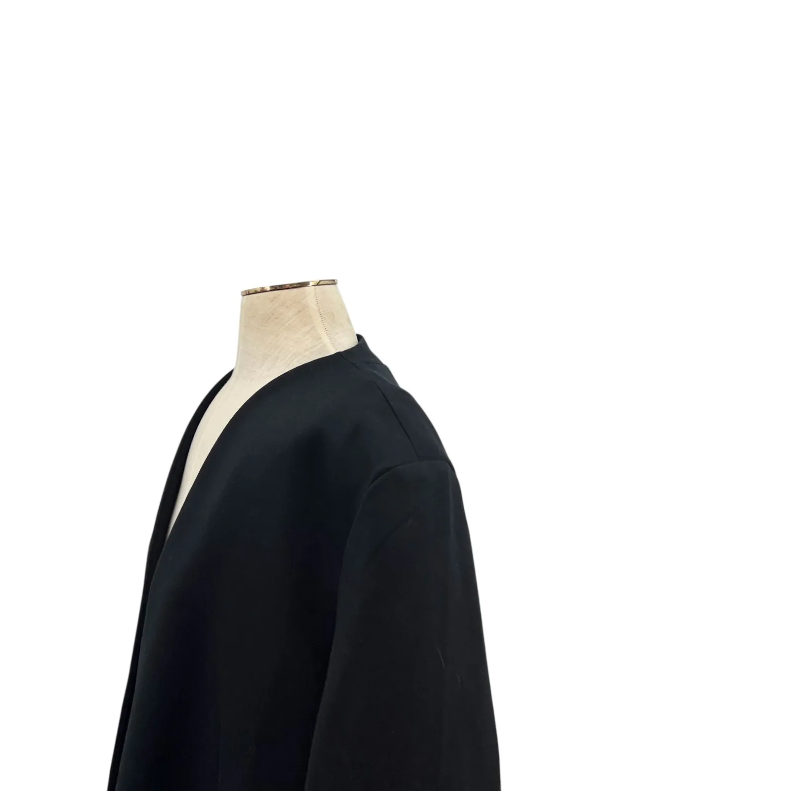 Spanx Perfect Collarless Blazer Jacket Ponte Knit Black Plus Size 2X - Image 9