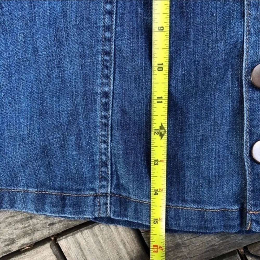 Tokyo Darling Denim Button-Down Skirt Size 10 - Image 5