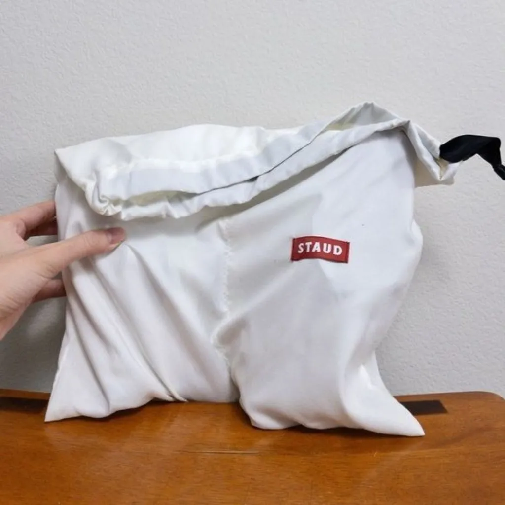 NEW Staud Sonny Rhinestone Sandal Heels 39.5 Black 9.5 Crystal Leather - Image 9