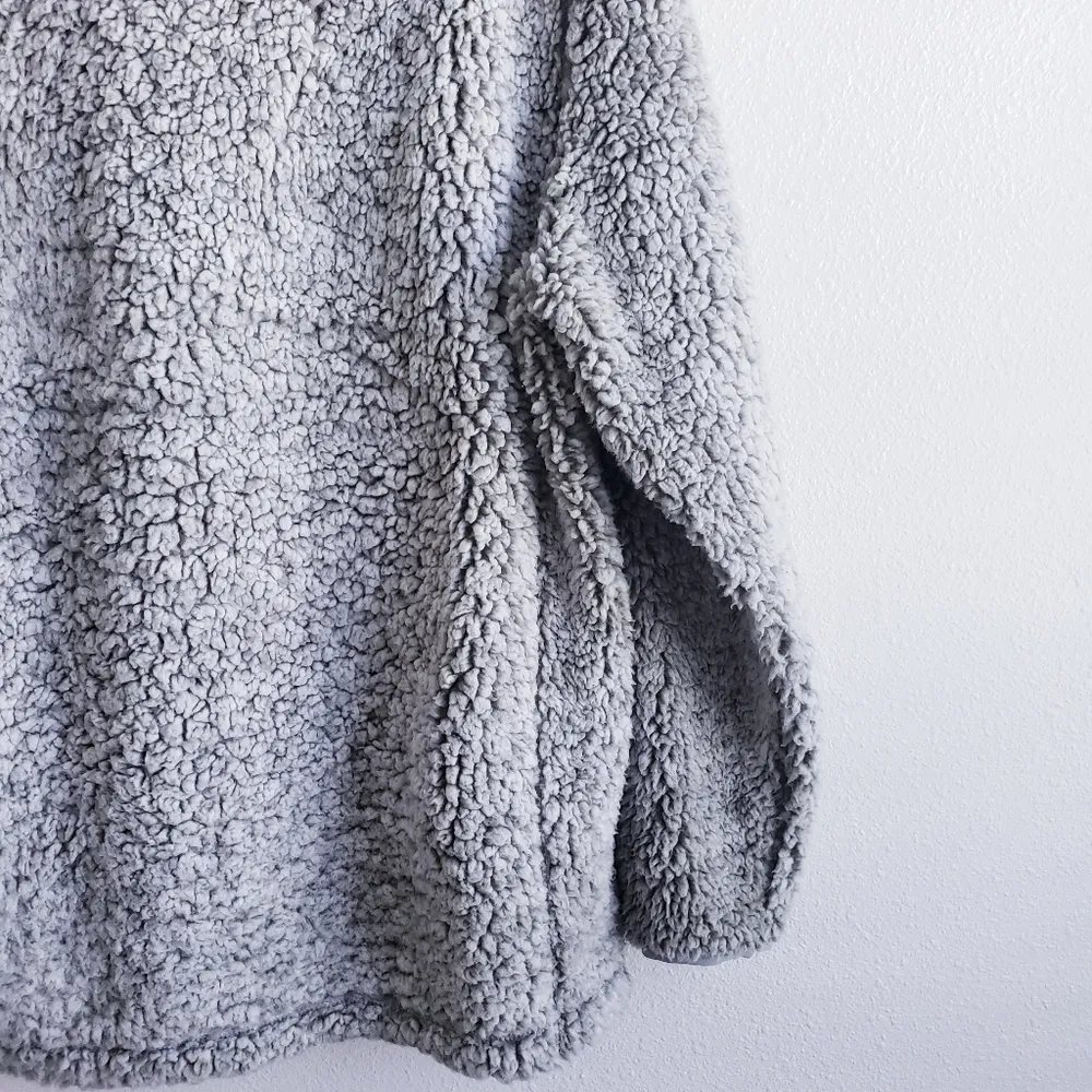 Pink lily Sherpa Quarter Zip Closure Pullover Jacket - Image 5