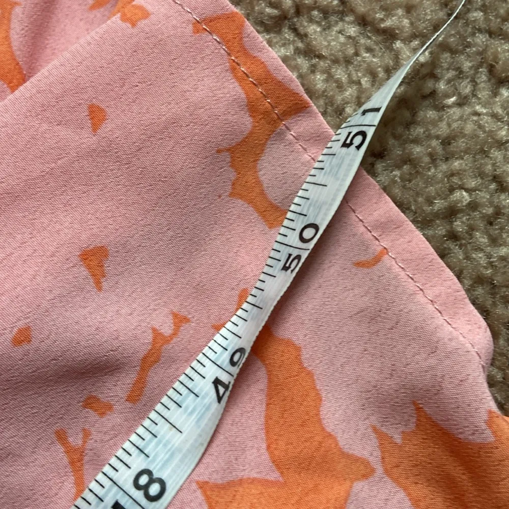 Social Standard by Sanctuary Floral Tiered Maxi Dress (Sz L) Pink & Orange - Image 11