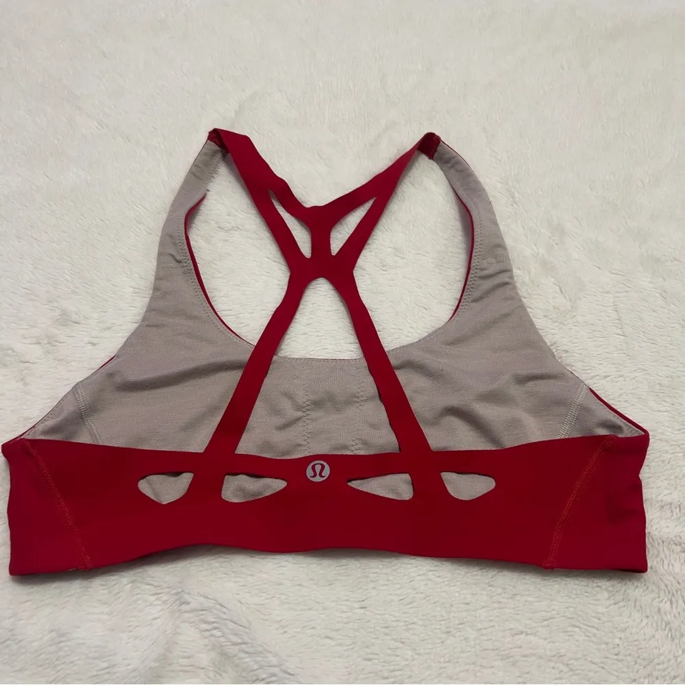 Red lululemon sports bra - Image 2