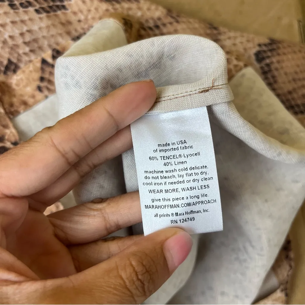 Mara Hoffman Iris Top in Multi Sand - Image 8