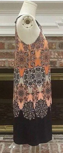 EnFocus Petites orange and black floral midi dress / 4P / Excellent condition - Image 7