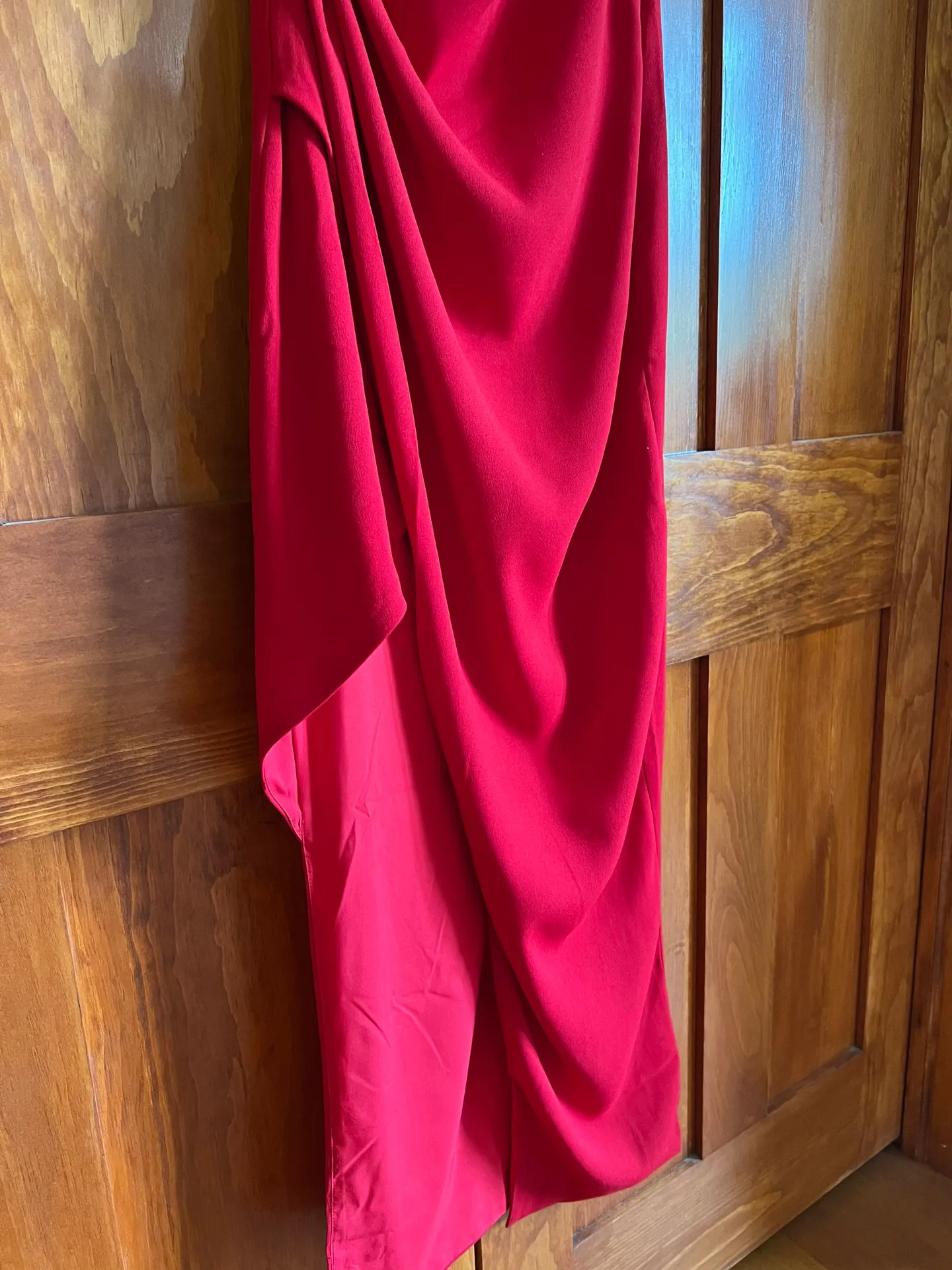 Long Red Formal Dress Size 10 - Image 3