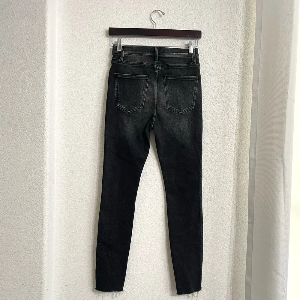 NWT Current/Elliott Womens Jeans Denim High Waist Seamed Stiletto Ankle Size 27 - Image 2