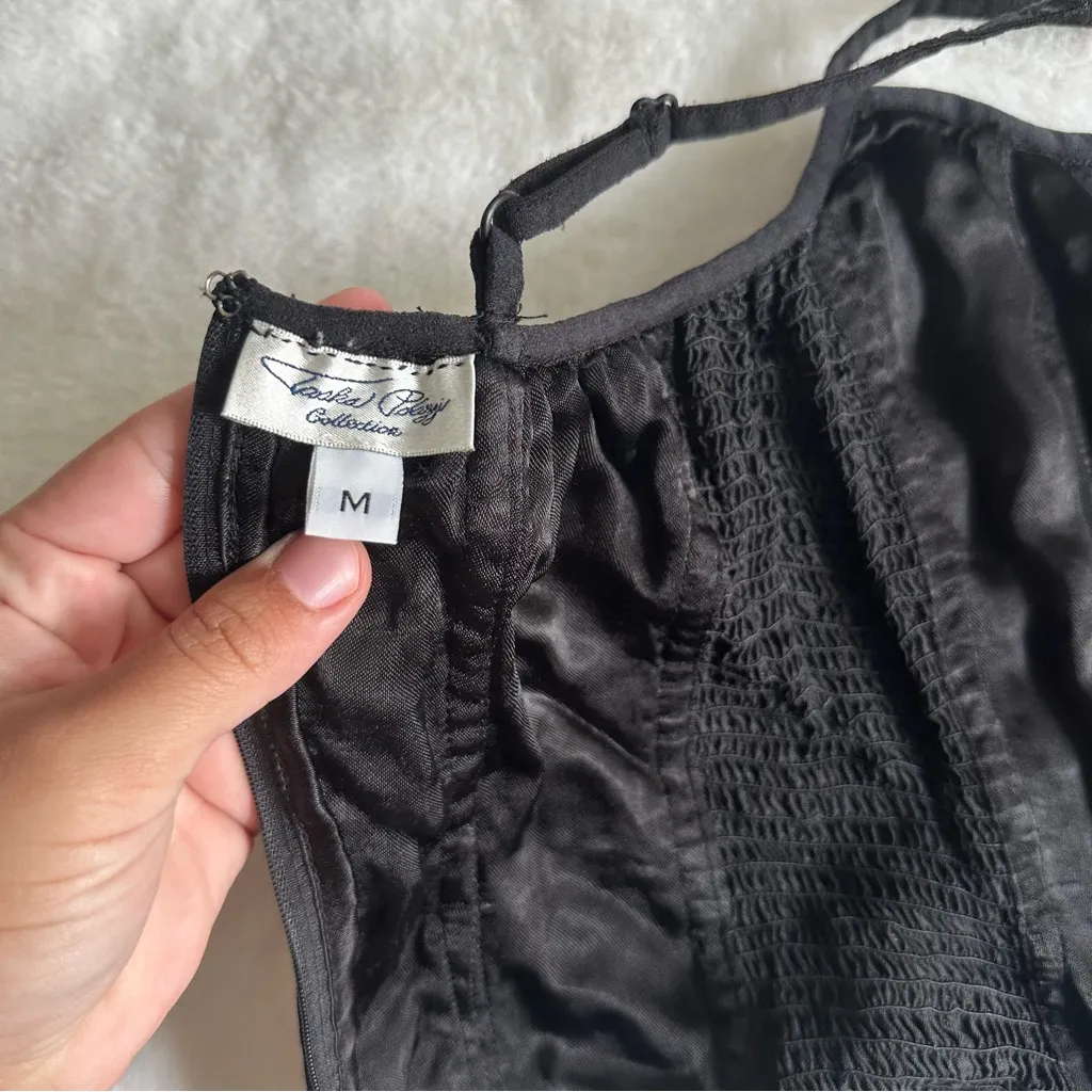 Tasha Polizzi Sequin Corset Top Size Medium Black - Image 10