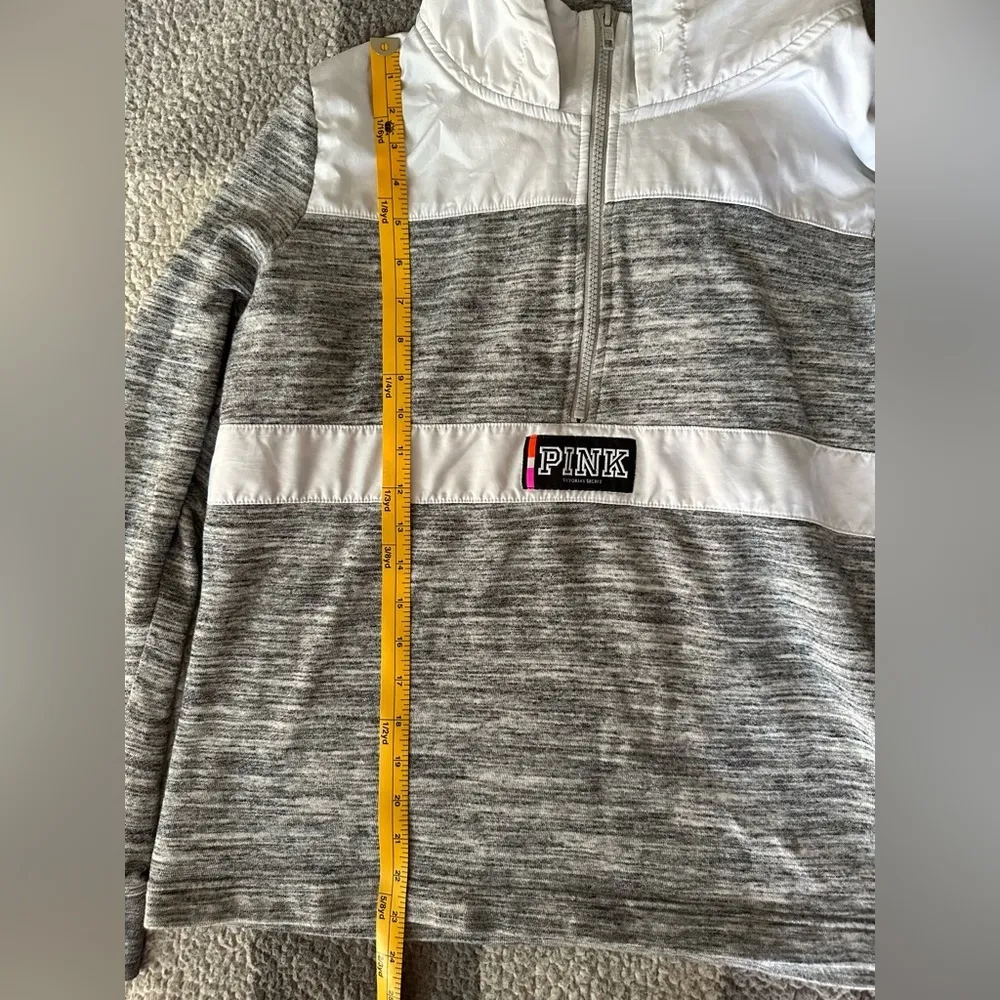 Victoria’s Secret PINK Large Pullover Half Zip Up Hoodie - Image 10
