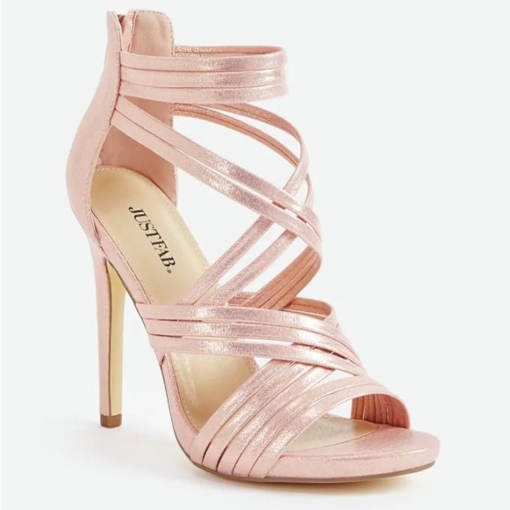 JUSTFAB Party Pleaser Strappy Heeled Sandal
size 7.5 BIN 16 - Image 2
