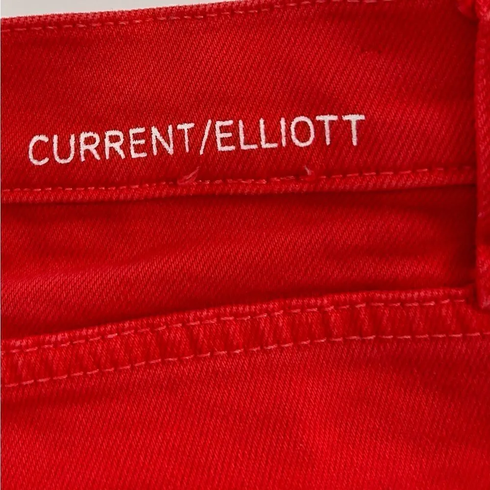 Anthropologie The Kick Straight Leg Raw Hem Cropped Jeans 27 - Image 4