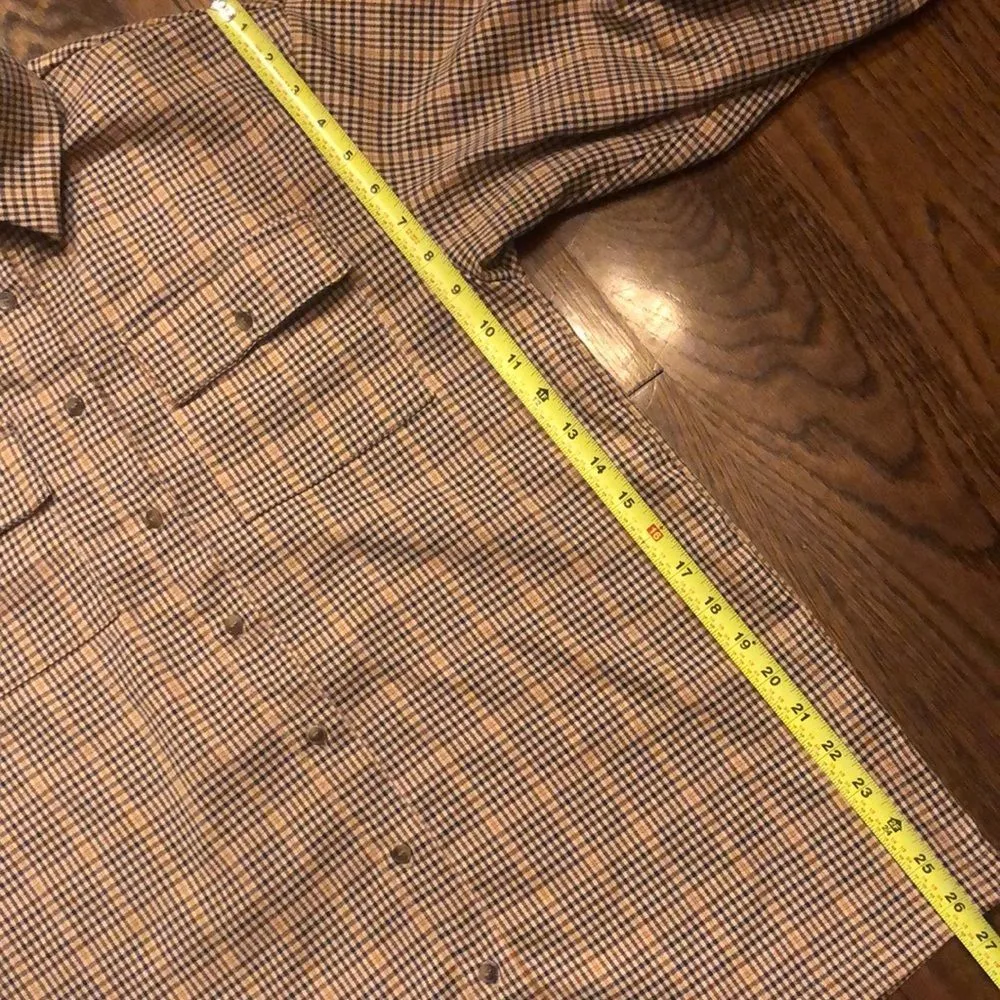 PRINCESS POLLY Women’s Brown Check Tailored Blouse Sz Small - Image 8